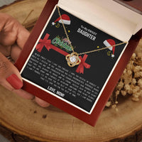 To My SWEET Daughter - Love Knot Necklace Gift Set - SLDDL0051 - Sunshine Letters Co