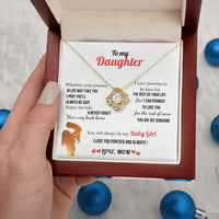 A Letter To My Daughter - Love Knot Necklace - Gift Set - SLDDL0132