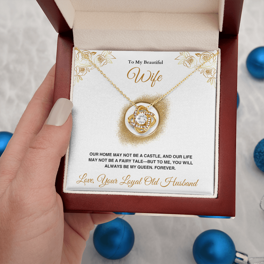 A Letter To My Wife - Love Knot Necklace - Gift Set - SLDDL0141