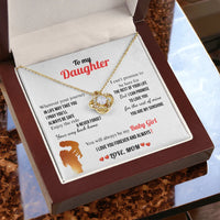 A Letter To My Daughter - Love Knot Necklace - Gift Set - SLDDL0132