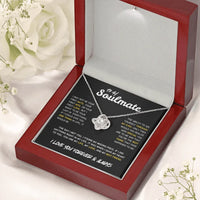 To My Soulmate - Love Knot Necklace - Gift Set - SLDDL0087 - Sunshine Letters Co