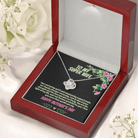 To My Super Wife - Love Knot Necklace - Gift Set - SLPMAE0004 - Sunshine Letters Co