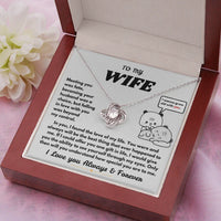 To My Wife - Love Knot Necklace - Gift Set - SLDDL0104 - Sunshine Letters Co