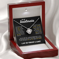 To My Soulmate - Love Knot Necklace - Gift Set - SLDDL0087 - Sunshine Letters Co