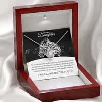 To My Daughter - Love Knot Necklace - Gift Set - SLDDL0093 - Sunshine Letters Co