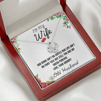 To My Wife - Love Knot Necklace - Gift Set - SLDDL0081 - Sunshine Letters Co