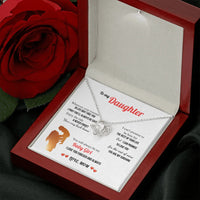 A Letter To My Daughter - Love Knot Necklace - Gift Set - SLDDL0131