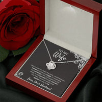 To My Wife - Love Knot Necklace - Gift Set - SLPMAE0007 - Sunshine Letters Co