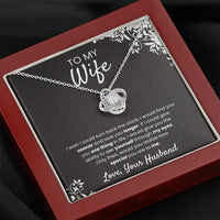 To My Wife - Love Knot Necklace - Gift Set - SLPMAE0007 - Sunshine Letters Co