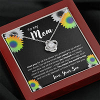 To My Mom - Love Knot Necklace - Gift Set - SLDDL0106 - Sunshine Letters Co