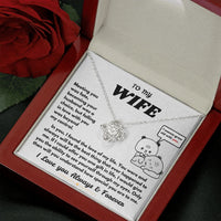 To My Wife - Love Knot Necklace - Gift Set - SLDDL0104 - Sunshine Letters Co