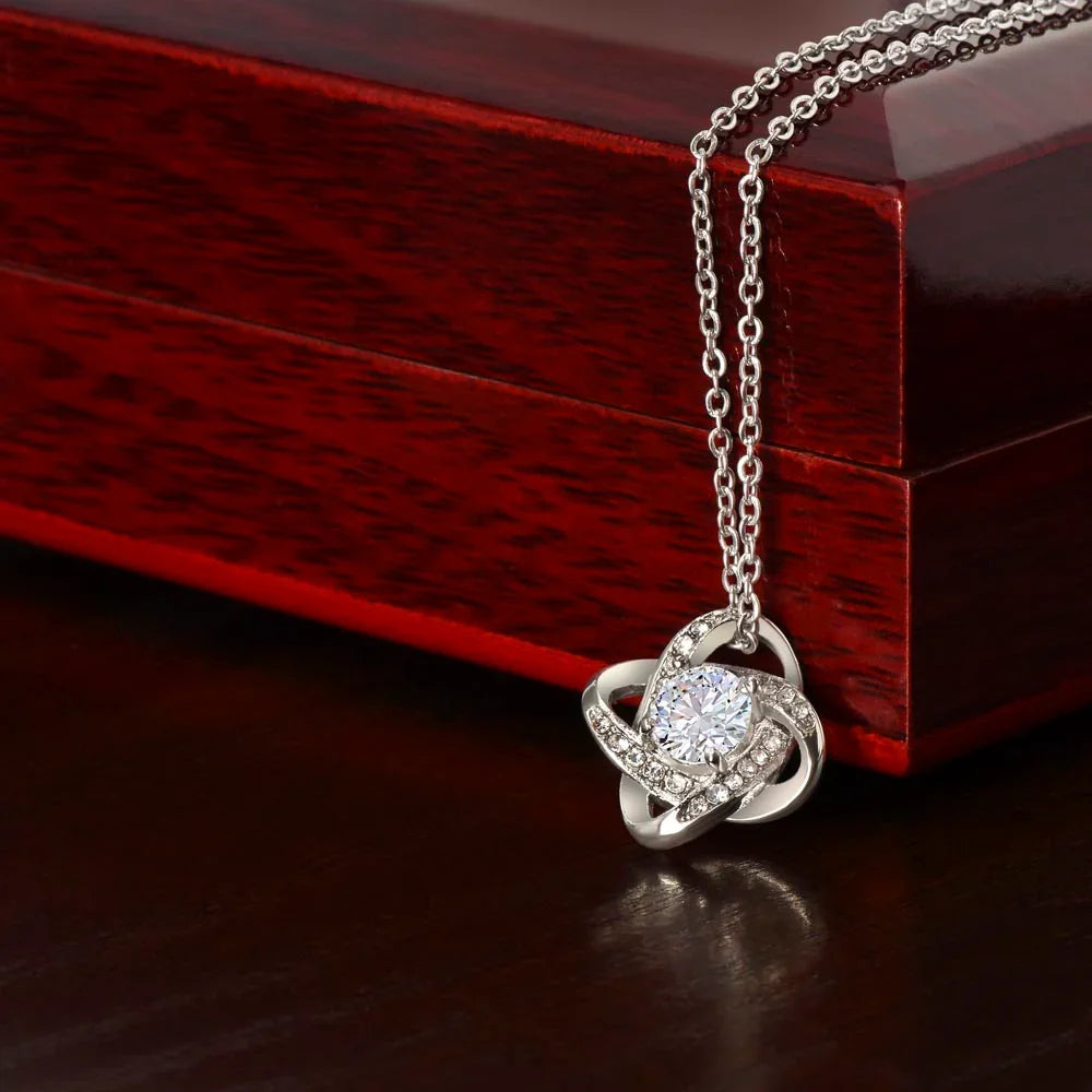 To My Beautiful Granddaughter - Love Knot Necklace Gift Set - SLDDL0012 - Sunshine Letters Co