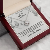 A Letter To My Loving Mother - Love Knot Necklace - Gift Set - SLDDL0139