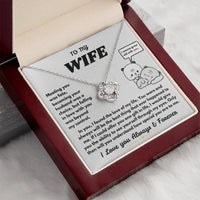 To My Wife - Love Knot Necklace - Gift Set - SLDDL0104 - Sunshine Letters Co