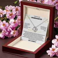 To My Beautiful Granddaughter - Love Knot Necklace Gift Set - SLDDL0012 - Sunshine Letters Co
