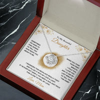 To My Beautiful Daughter - Love Knot Necklace - Gift Set - SLDDL0089 - Sunshine Letters Co