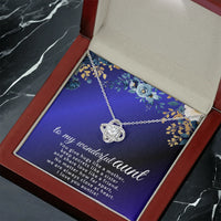To My Wonderful Aunt - Love Knot Necklace - Gift Set - SLDDL0121 - Sunshine Letters Co