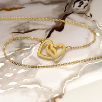 To My Dearest Love - Interlocking Hearts Necklace - Gift Set - SLDDL0061 - Sunshine Letters Co