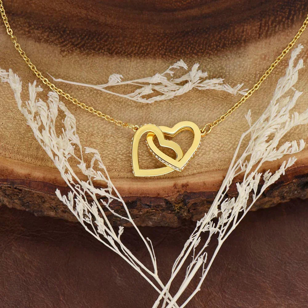 I am sorry - Interlocking Hearts Necklace - Gift Set - SLDDL0118 - Sunshine Letters Co