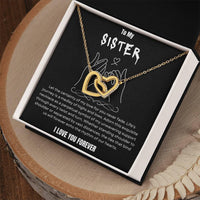 To My Sister - Interlocked Hearts Gift Set - SLDDL0026 - Sunshine Letters Co