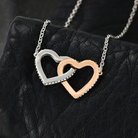 To My Beautiful Wife - Interlocking Hearts Necklace Gift Set - SLDDL0018 - Sunshine Letters Co
