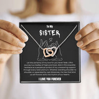 To My Sister - Interlocked Hearts Gift Set - SLDDL0025 - Sunshine Letters Co