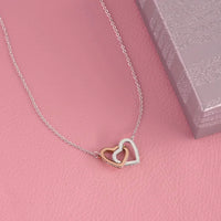 To My Beautiful Granddaughter - Interlocking Hearts Necklace Gift Set - SLDDL0013 - Sunshine Letters Co