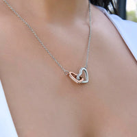 I am sorry - Interlocking Hearts Necklace - Gift Set - SLDDL0114 - Sunshine Letters Co