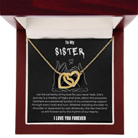 To My Sister - Interlocked Hearts Gift Set - SLDDL0026 - Sunshine Letters Co