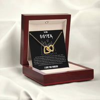 To My Sister - Interlocked Hearts Gift Set - SLDDL0026 - Sunshine Letters Co