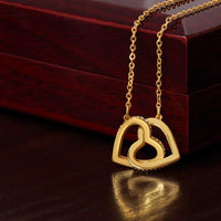 To My Beautiful Daughter - Interlocking Hearts Necklace Gift Set - SLDDL0046 - Sunshine Letters Co
