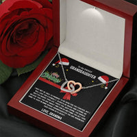 To My Sweet Granddaughter - Interlocking Hearts Necklace Gift Set - SLDDL0049 - Sunshine Letters Co