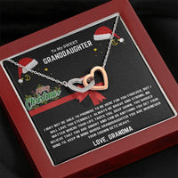 To My Sweet Granddaughter - Interlocking Hearts Necklace Gift Set - SLDDL0049 - Sunshine Letters Co