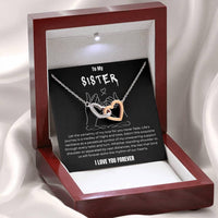 To My Sister - Interlocked Hearts Gift Set - SLDDL0025 - Sunshine Letters Co