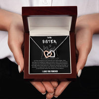 To My Sister - Interlocked Hearts Gift Set - SLDDL0025 - Sunshine Letters Co