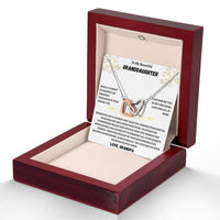 To My Beautiful Granddaughter - Interlocking Hearts Necklace Gift Set - SLDDL0011 - Sunshine Letters Co