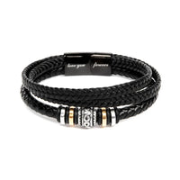 To My Husband - Love You Forever - Braided Bracelet - Gift Set - SLDDL0098 - Sunshine Letters Co