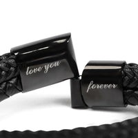 To My Husband - Love You Forever - Braided Bracelet - Gift Set - SLDDL0060 - Sunshine Letters Co