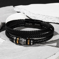 To My Husband - Love You Forever - Braided Bracelet - Gift Set - SLDDL0098 - Sunshine Letters Co