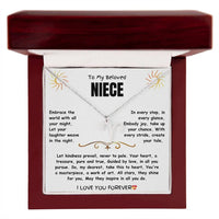To My Beloved Niece - Zodiac Symbol Necklace - Gift Set - SLDDL0023 - Sunshine Letters Co