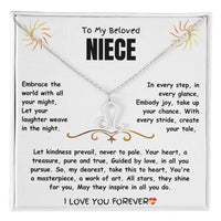 To My Beloved Niece - Zodiac Symbol Necklace - Gift Set - SLDDL0023 - Sunshine Letters Co