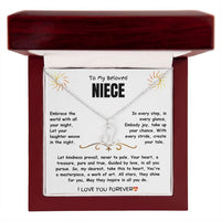 To My Beloved Niece - Zodiac Symbol Necklace - Gift Set - SLDDL0023 - Sunshine Letters Co