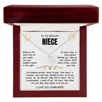 To My Beloved Niece - Zodiac Symbol Necklace - Gift Set - SLDDL0023 - Sunshine Letters Co