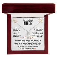 To My Beloved Niece - Zodiac Symbol Necklace - Gift Set - SLDDL0023 - Sunshine Letters Co