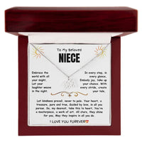 To My Beloved Niece - Zodiac Symbol Necklace - Gift Set - SLDDL0023 - Sunshine Letters Co