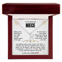 To My Beloved Niece - Zodiac Symbol Necklace - Gift Set - SLDDL0023 - Sunshine Letters Co
