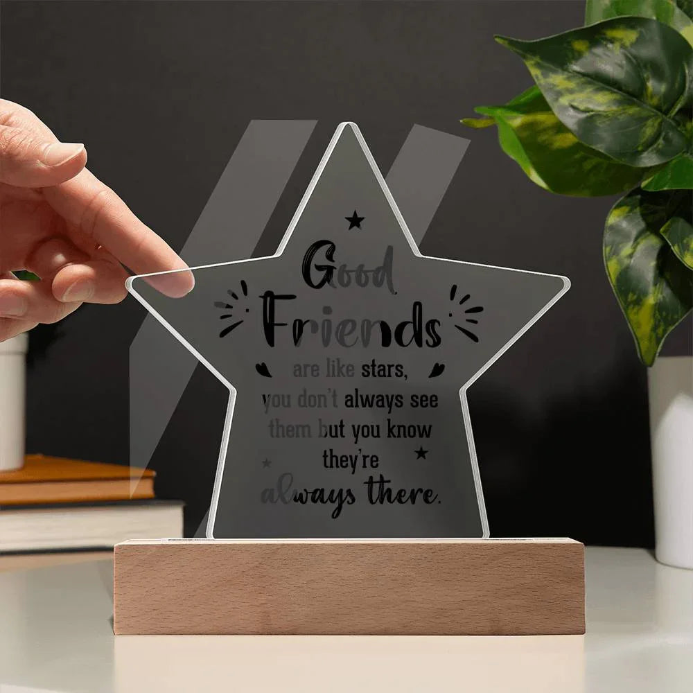 To My Work Bestfriend - Acrylic Star Plaque Gift Set - SLDDL0032 - Sunshine Letters Co