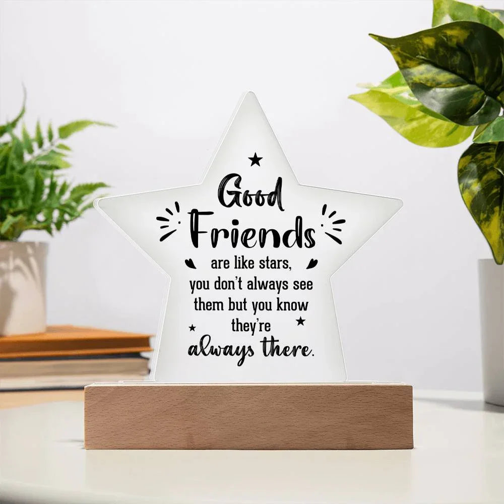 To My Work Bestfriend - Acrylic Star Plaque Gift Set - SLDDL0032 - Sunshine Letters Co