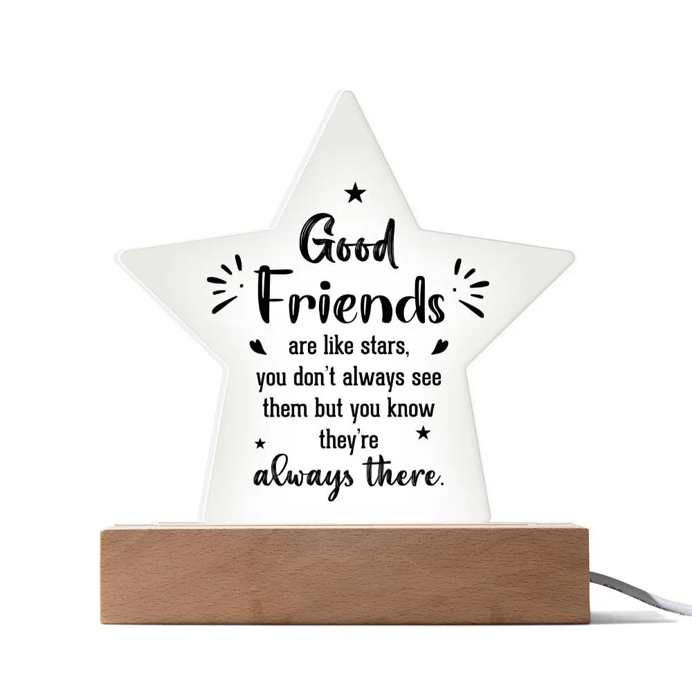 To My Work Bestfriend - Acrylic Star Plaque Gift Set - SLDDL0032 - Sunshine Letters Co