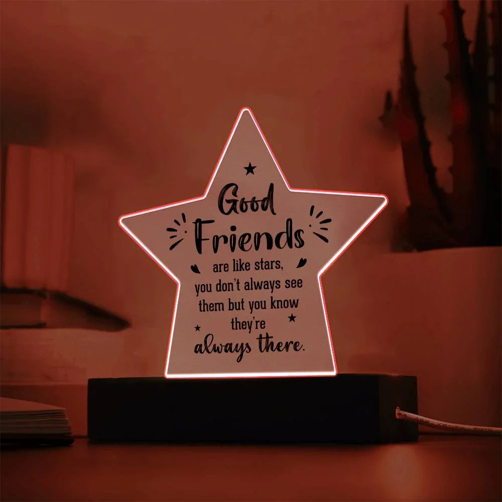 To My Work Bestfriend - Acrylic Star Plaque Gift Set - SLDDL0032 - Sunshine Letters Co